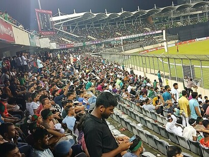 Bangladesh takes on Pakistan at the Sher-e-Bangla National Cricket Stadium in 2025