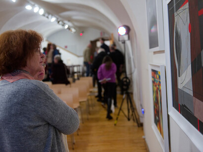Various artists, World synthesis / At right angles, exhibition view. Courtesy of Gallery of Spiš Artists