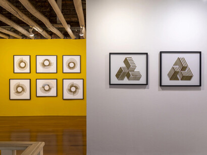 Esteban Peña Parga, Drawings in pencil, exhibition view. Courtesy of Nueveochenta Gallery