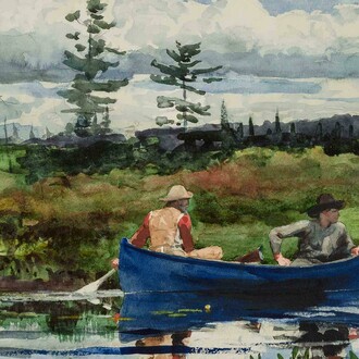 Winslow Homer, The blue boat (detail), 1892. Courtesy of MFA