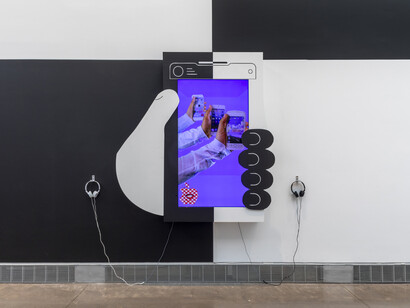 Umber Majeed, Joy tech, exhibition view. Courtesy of Queens Museum. Photo by Hai Zhang