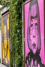 The Funk Zone: a colorful mix of galleries, tasting rooms, and seaside views