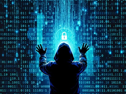 An individual ensuring that data is protected, illustrating the need for cybersecurity measures to safeguard against potential cyber threats