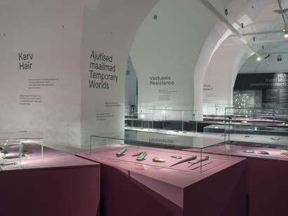 The dark sky of imagination. Jewellery by Kadri Mälk, exhibition view. Courtesy of Estonian Museum of Applied Art and Design