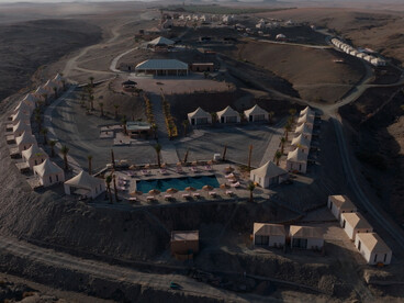 Guess has reimagined the White Camel Resort in Morocco’s Agafay Desert, creating an immersive environment tailored to its visual and narrative world