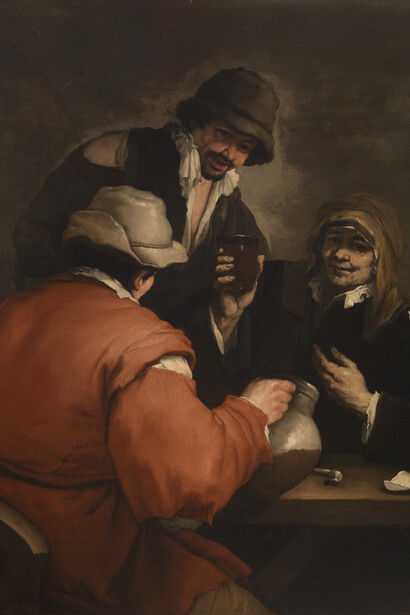 Luca Giordano, Scena di osteria (dettaglio), 1658-1660. Cortesia della Fondazione De Vito a Forte dei Marmi