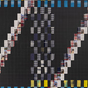 Remy Jungerman, Three rivers black (detail), 2025. Courtesy of Fridman Gallery