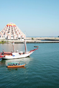 Makassar, principale città della isola di Sulawesi, meta del viaggio