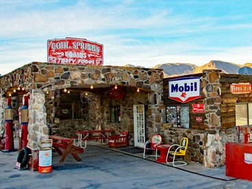 Once a gas station on Route 66, the Cool Springs Station first opened in the 1920s. Cool Springs, Arizona, USA