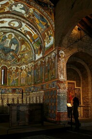 Triple ábside de Sant Climent de Taüll. Foto: R. L. Monne, Arxiu Patronat Vall de Boí