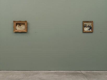 Édouard Vuillard, Early interiors, exhibition view. Courtesy of Skarstedt Gallery