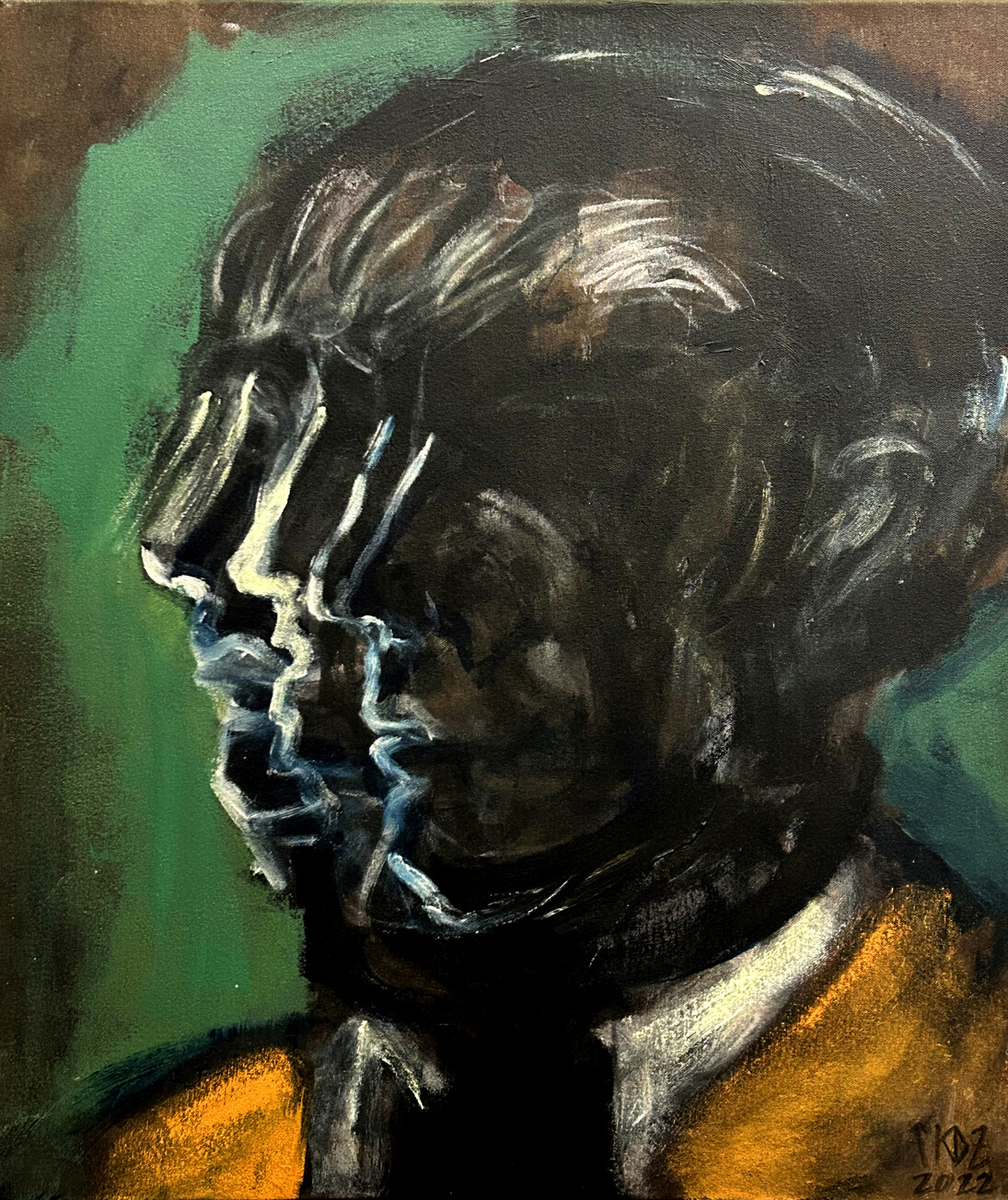 Kristian David, El empleado de oficina bien peinado, 2022. Cortesía de Kristian David