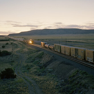 Jason Lee, Train from Overpass, Arizona (detail), 2019. Courtesy of Etherton Gallery