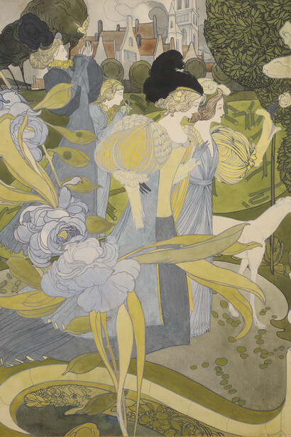 Georges De Feure, Le jardin d’Armida, 1897. Avec l'aimable autorisation du Musée Jean-Jacques Henner
