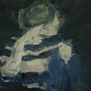 Juraj Kollár, Girl with Butterfly, 2014, oil on canvas, 230 x 170 cm