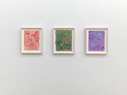 Ruby Palmer, Garden theory, exhibition view. Courtesy of Morgan Lehman Gallery