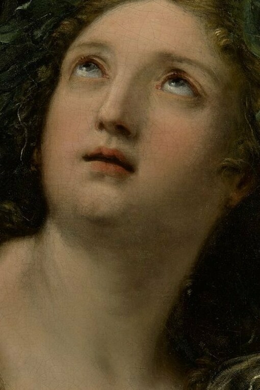 "Erato, la musa", óleo sobre lienzo, Giuseppe Bartolomeo Chiari, sin fecha