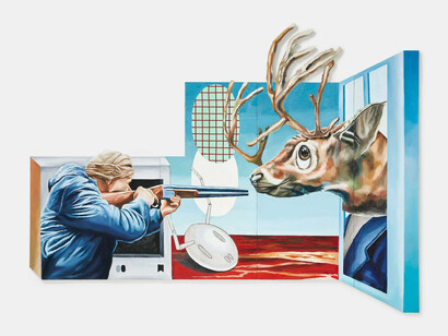 Hyerin Lee, It’s a hunting time!, 2024. Courtesy of Lazy Mike Gallery