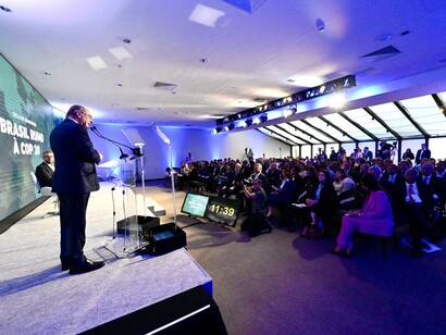 Este desequilibrio se ha agravado de tal manera que actualmente nos encontramos ante una catástrofe ecológica inminente, una situación que, cuando se vuelva irreversible, pondrá en grave peligro la vida humana en la Tierra. 25-03-2024. El vicepresidente de la República, Geraldo Alckmin, en la inauguración de la segunda edición del proyecto “Brasil hacia la COP30” en São Paulo, Brasil