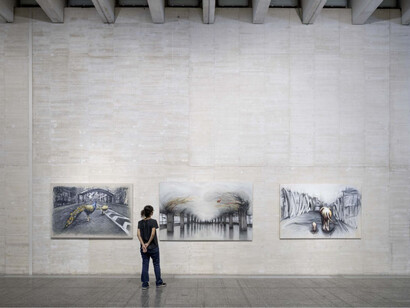 Luis Moro, El bramido de la Tierra [The roar of the Earth], exhibition view. Courtesy of MUSAC