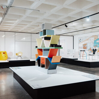 Design and comics: living in a box, vue de l’exposition. Avec l’aimable autorisation du Design Museum