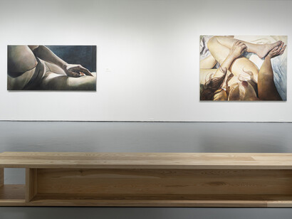 Joan Semmel, In the flesh, exhibition view. Courtesy of the Jewish Museum