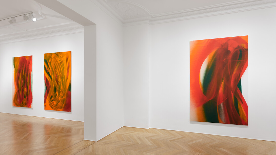 Katharina Grosse, High noon lumen, ausstellungsansicht. Mit freundlicher genehmigung der Galerie Max Hetzler