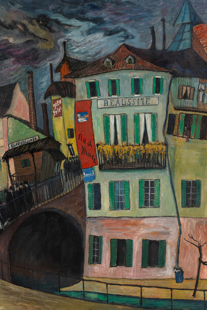 Marianne von Werefkin, En ville [In town] (détail), 1924. Avec l'aimable autorisation du Kunstmuseum Bern