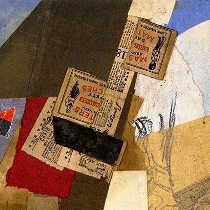 Kurt Schwitters, "Commercial St", collage, entre 1940 y 1945