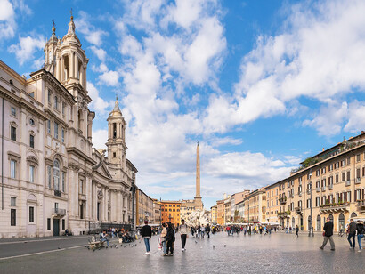 Piazza Navona en Roma, Lacio, Italia