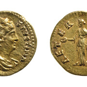 Aureo in onore della diva Faustina Maggiore 141d.C. Firenze, Museo  Archeologico Nazionale