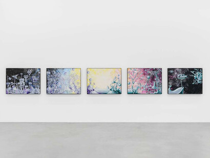 Kenny Scharf, Jungle jungle jungle, exhibition view. Courtesy of Almine Rech 
