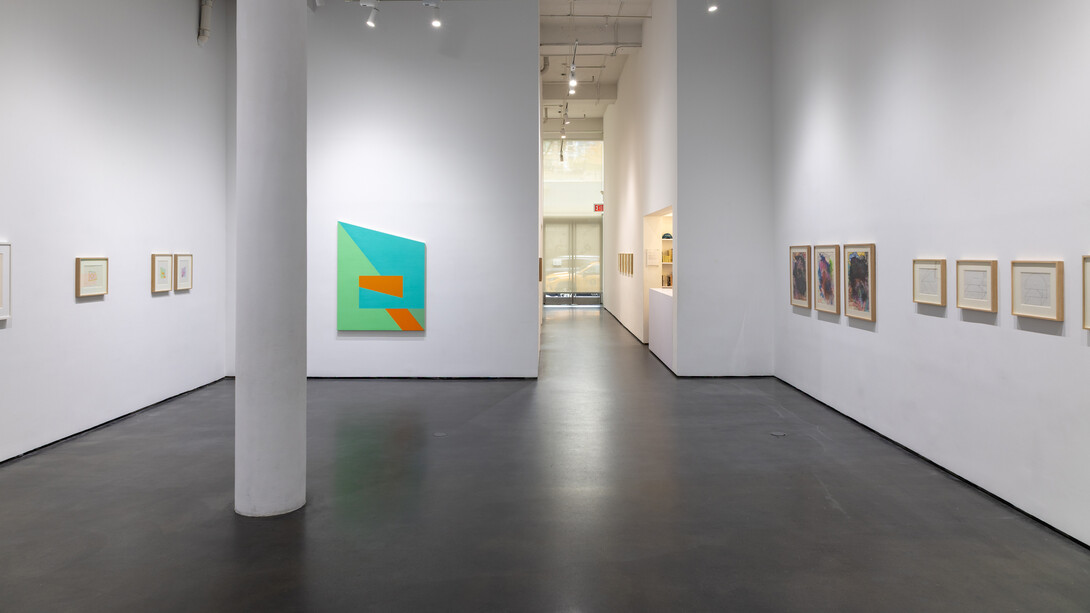 Carlos Villa and Leo Valledor, Drawings, exhibition view. Courtesy of Silverlens