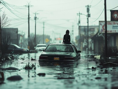 Extreme rainfall overwhelms urban infrastructure built for a more stable climate
