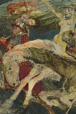 Arnold Böcklin, "La guerra", témpera sobre madera, 1896