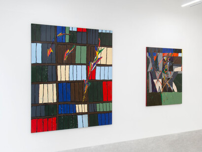 Matias Agafonovas, Comet fields in a matchbox, exhibition view. Courtesy of the Kamel Mennour Gallery