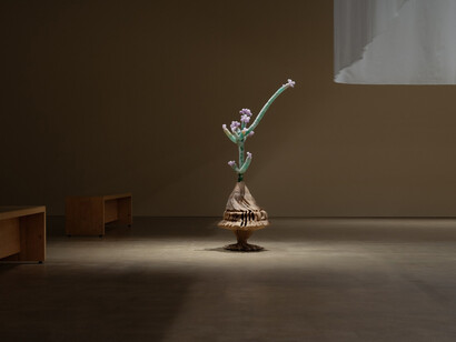 Marguerite Humeau, Torches, exhibition view. Courtesy of HAM