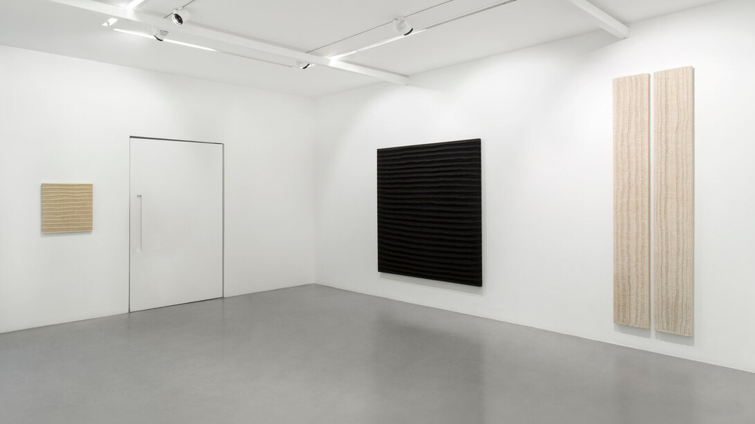 Jean Degottex et Sidival Fila, A minima, vue de l'exposition. Avec l'aimable autorisation de la Galerie Kamel Mennour