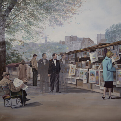 Juan Luís Jardí, Au petit bar (detail), 2025. Courtesy of Wally Workman Gallery
