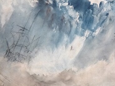 William Turner, "Ship in a Storm", 1823, dettaglio. Tate Britain, Londra, UK