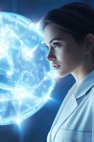 A researcher visualizes the molecular architecture of life, unlocking the immune system’s hidden blueprint through the study of polypeptides