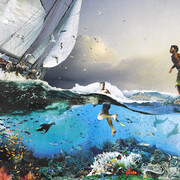 Jesus Walking on Water, 258x166 cm, Precious Light. Courtesy of Dadiani Fine Art