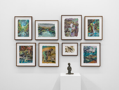 Maia Cruz Palileo, Branch dance, exhibition view. Courtesy of moniquemeloche