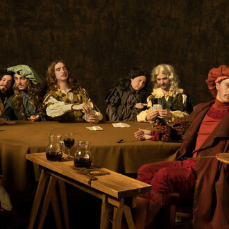 Interpretation of The card players I. Courtesy of National Gallery of Slovenia