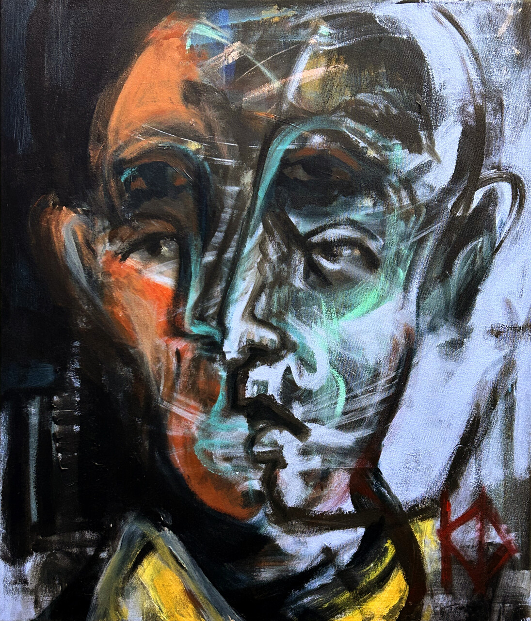 Kristian David, El señor calvo, 2023. Cortesía de Kristian David