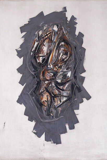 Antonio Saura, Retrato imaginario de Alberto Portera, 1963.  Courtesy of Fundación Juan March