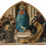 Nicolò Barabino, Faith with Representations of the Arts, (La Fede con i Rappresentati delle Arti), 1884–85; Oil on canvas, 89 3/4 x 112 1/4 in.; Museo dell’Opera del Duomo, Florence; inv. N. 90.87.1028