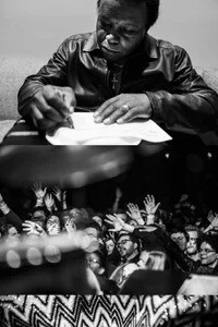 Jacob Blickenstaff, Lee Fields(detail), 2019. Courtesy of Bruno David Gallery