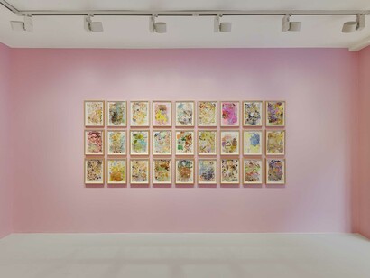Tursic & Mille, Lavis en rose, exhibition view. Courtesy of Galerie Max Hetzler