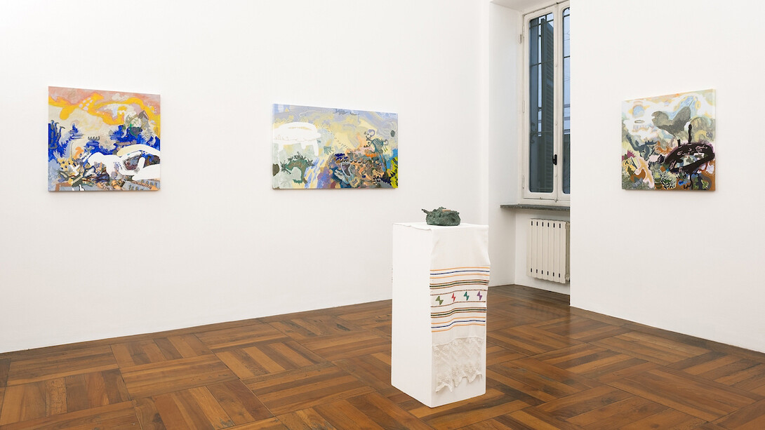 Victoria Stoian, Cel mai iubit dintre pămȃnteni (The most beloved of earthlings), exhibition view. Courtesy of Simóndi Gallery
